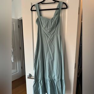 Reformation blue cotton midi dress